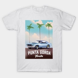 Punta Gorda florida auto travel poster, T-Shirt